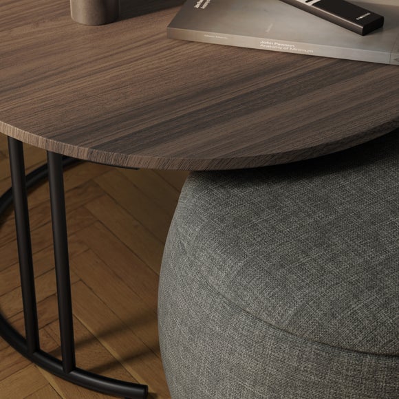 Bryant Upholstered Pouffe Coffee Table Nest, product image 10
