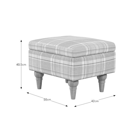 Charnwood Checked Storage Footstool, product image 37