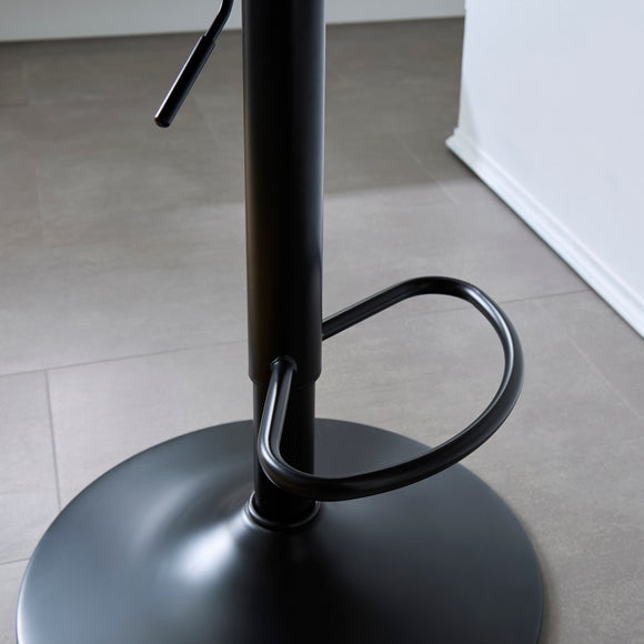 Jase Adjustable Height Barstool, Faux Leather, product image 4