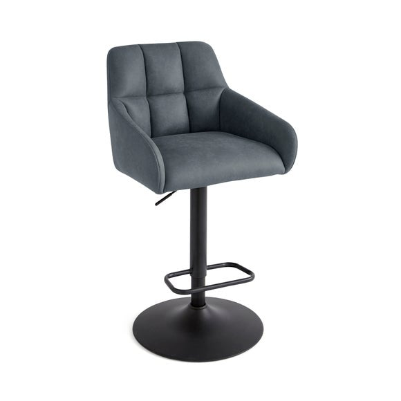 Jase Adjustable Height Barstool, Faux Leather, product image 19