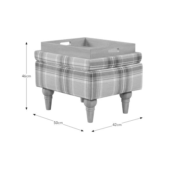 Charnwood Checked Storage Footstool, product image 27