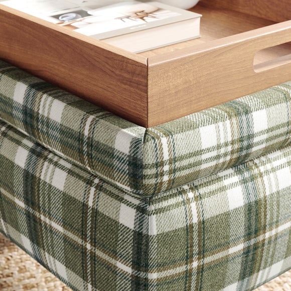 Charnwood Checked Storage Footstool, product image 4