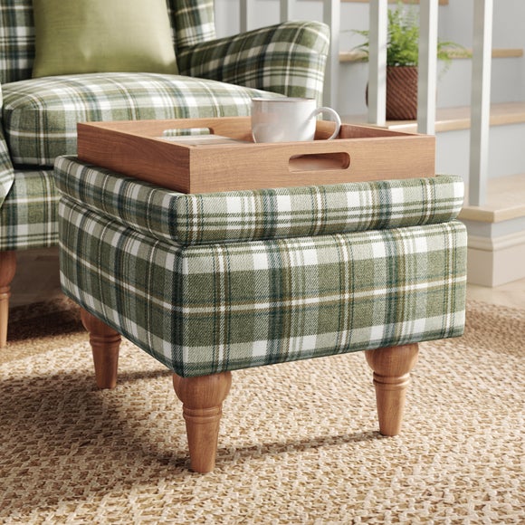 Charnwood Checked Storage Footstool, product image 7