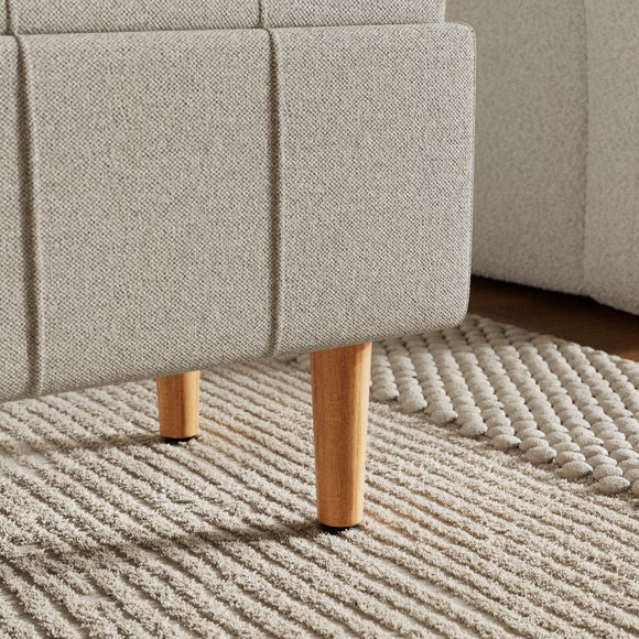 Holland Basketweave Tray Table Ottoman