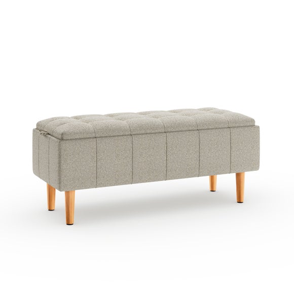 Holland Basketweave Tray Table Ottoman