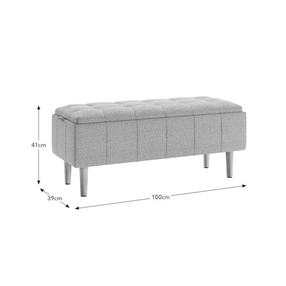 Holland Basketweave Tray Table Ottoman