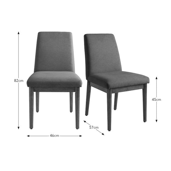 Cassie Set of 2 Dining Chairs, Fabric, product image 10