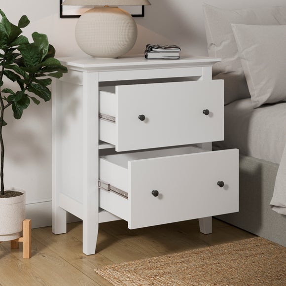 Lynton 2 Drawer Wide Tall Bedside Table, product image 8