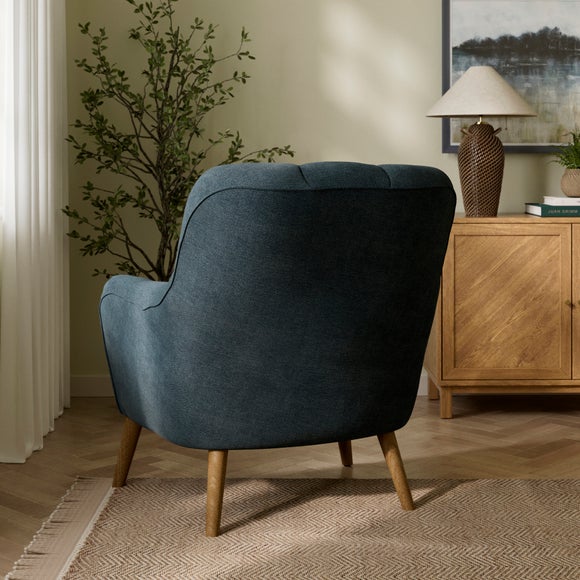 Jase Tonal Chenille Quilted Back Armchair