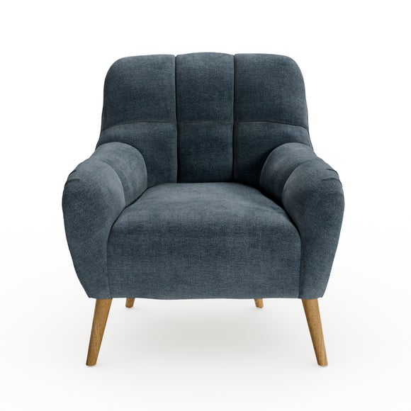Jase Tonal Chenille Quilted Back Armchair
