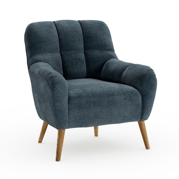 Jase Tonal Chenille Quilted Back Armchair