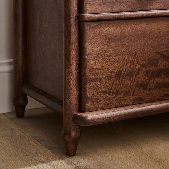 Elma 2 Drawer Bedside Table, Mango Wood