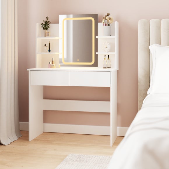 Sadie Dressing Table with LED Mirror