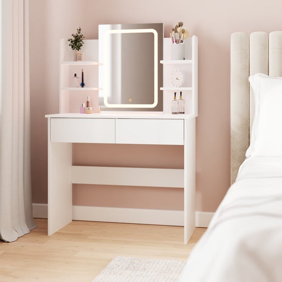 Sadie Dressing Table with LED Mirror