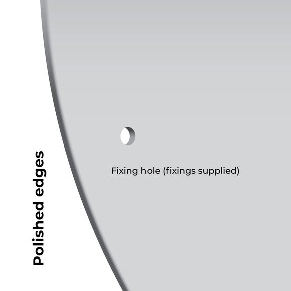 Round Polished Bathroom Wall Mirror, product image 3
