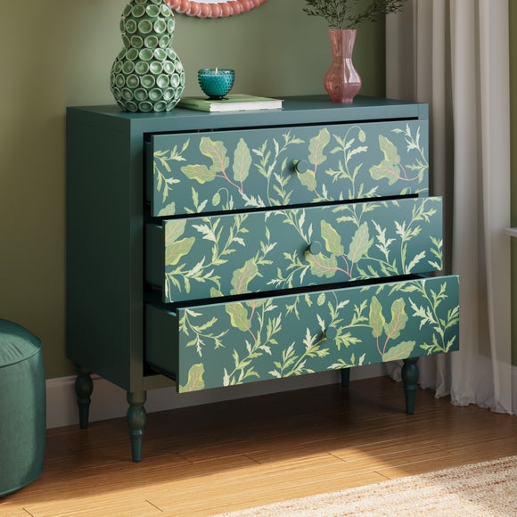 Petit 3 Drawer Chest, Green