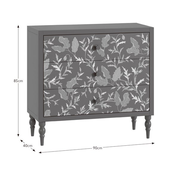 Petit 3 Drawer Chest, Green