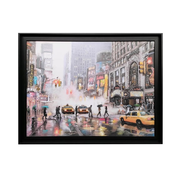 New York by Richard Macneil Framed Canvas