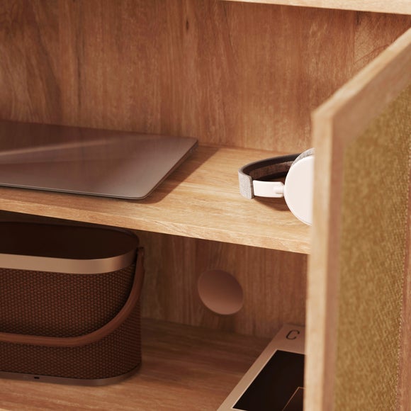 Jordyn Bookcase, Mango Wood Effect
