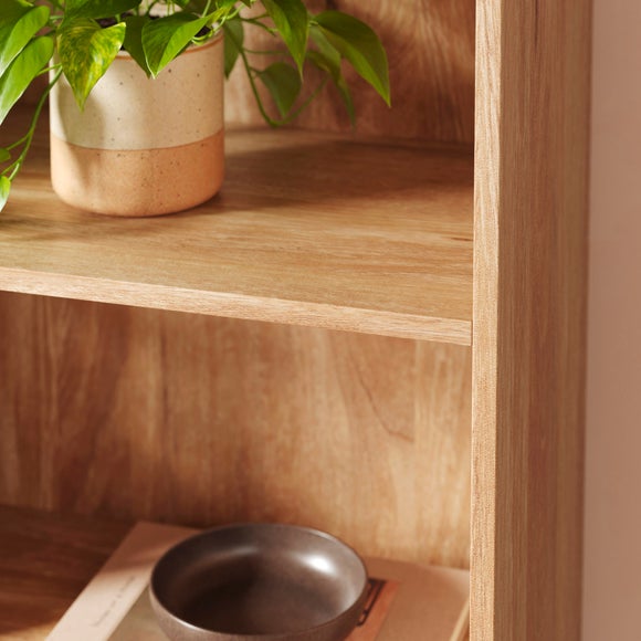 Jordyn Bookcase, Mango Wood Effect