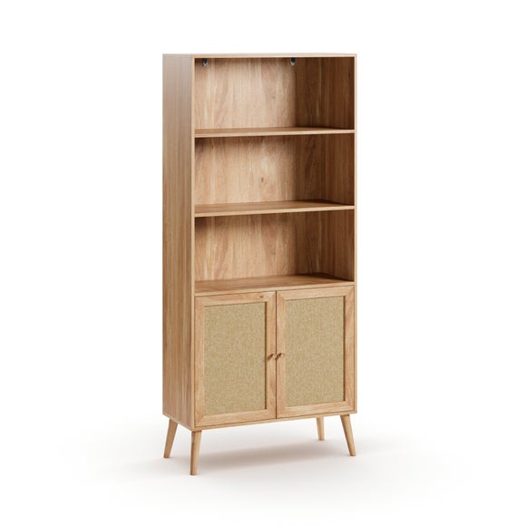 Jordyn Bookcase, Mango Wood Effect