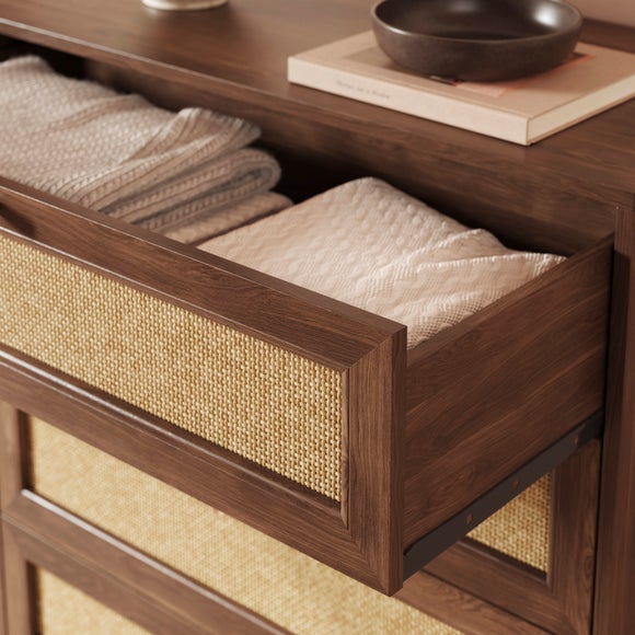 Jordyn 5 Drawer Chest, Mango Wood Effect, product image 15