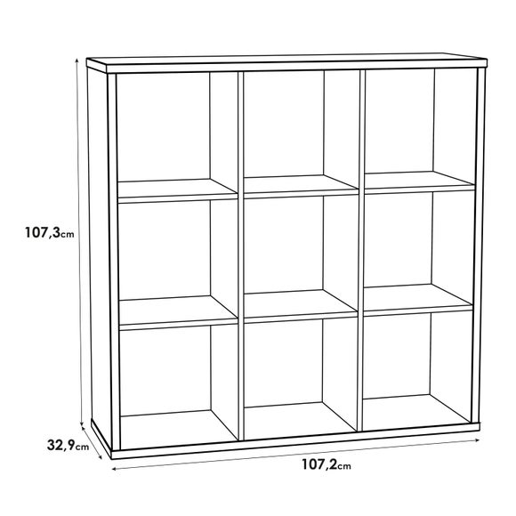 Furniture To Go Mauro 3 Shelf Cube Storage Unit, product image 13