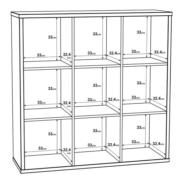 Furniture To Go Mauro 3 Shelf Cube Storage Unit, product image 14