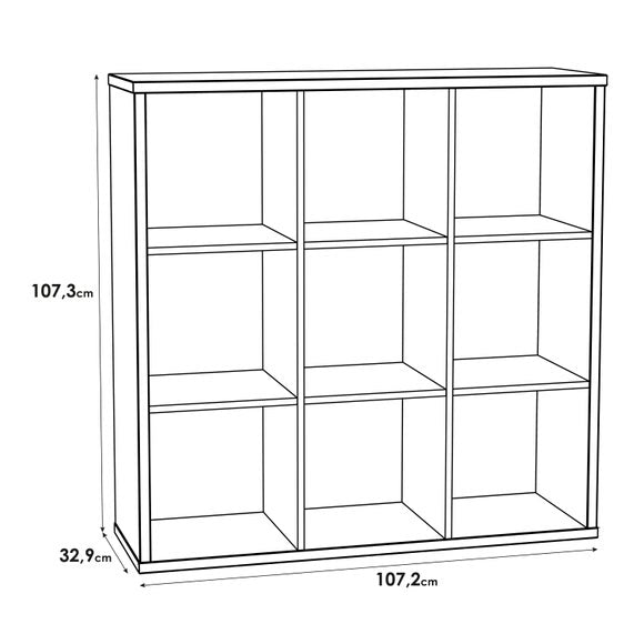Furniture To Go Mauro 3 Shelf Cube Storage Unit, product image 23
