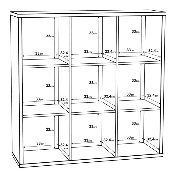 Furniture To Go Mauro 3 Shelf Cube Storage Unit, product image 24