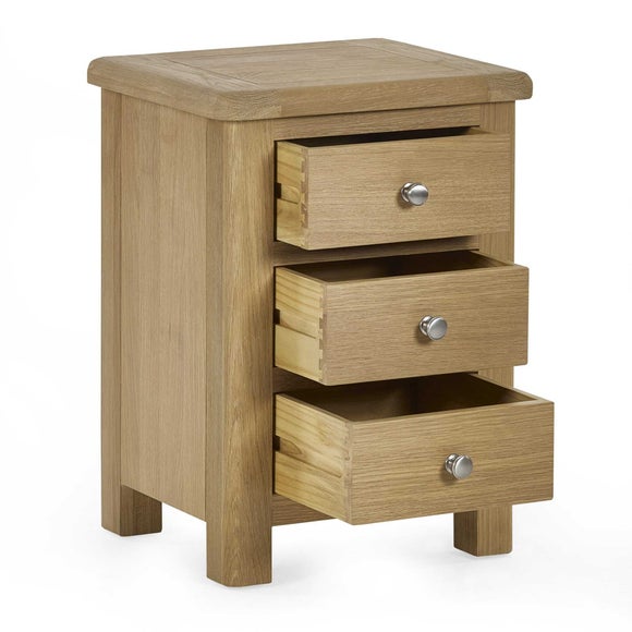Memphis 3 Drawer Bedside Table