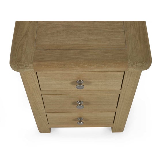 Memphis 3 Drawer Bedside Table