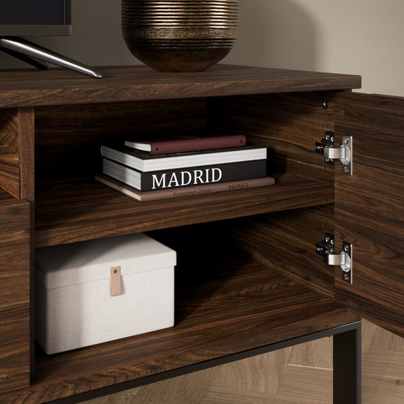 Watson Extra Wide TV Unit for TVs up to 80", Wood Effect, product image 12