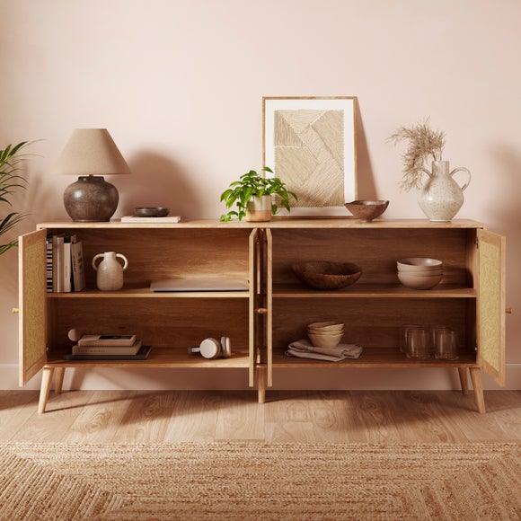 Jordyn Extra Wide Sideboard, Mango Wood Effect