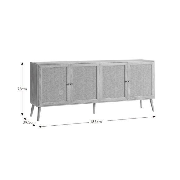 Jordyn Extra Wide Sideboard, Mango Wood Effect