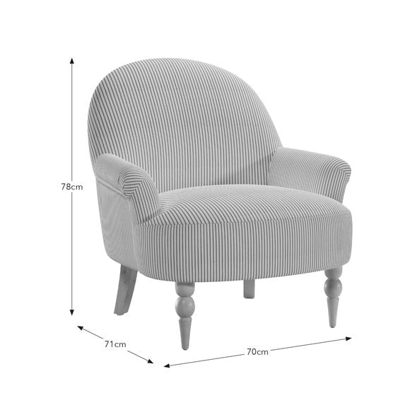 Petit Tiny Stripe Occasional Armchair