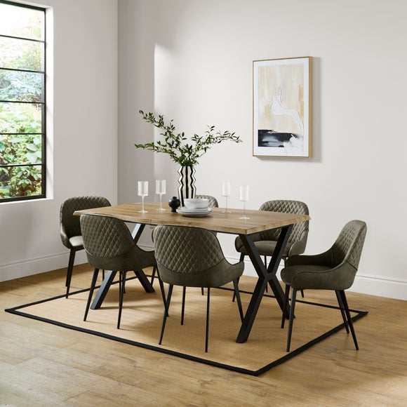 Hudson Set of 2 Dining Chairs, Faux Leather, product image 11