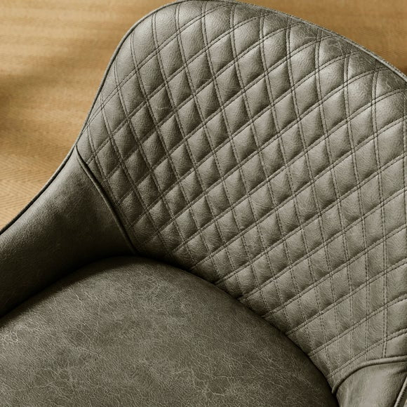 Hudson Set of 2 Dining Chairs, Faux Leather, product image 12