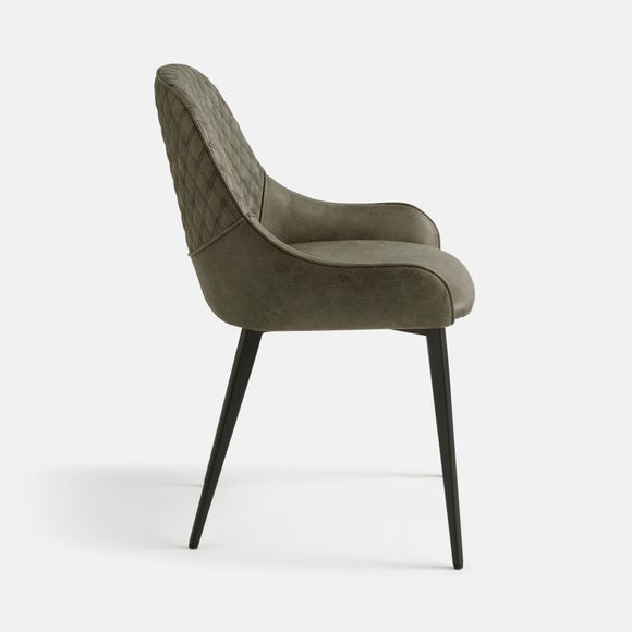 Hudson Set of 2 Dining Chairs, Faux Leather, product image 15