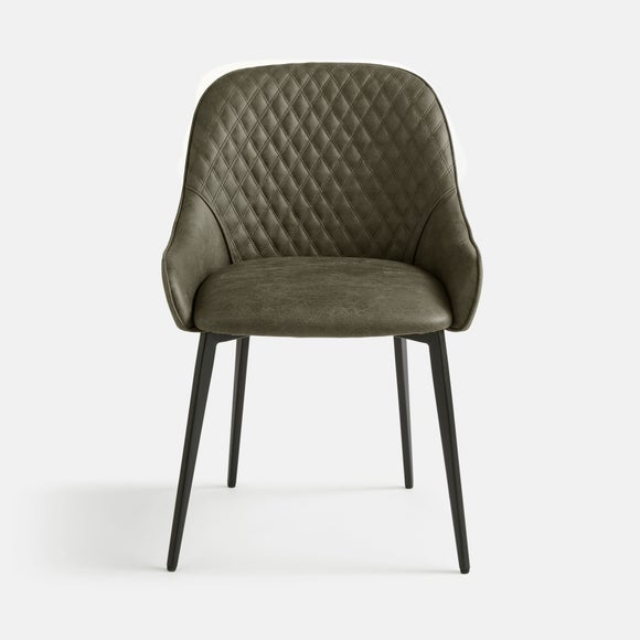 Hudson Set of 2 Dining Chairs, Faux Leather, product image 16