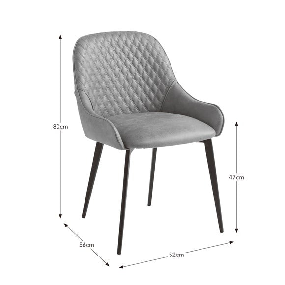 Hudson Set of 2 Dining Chairs, Faux Leather, product image 27
