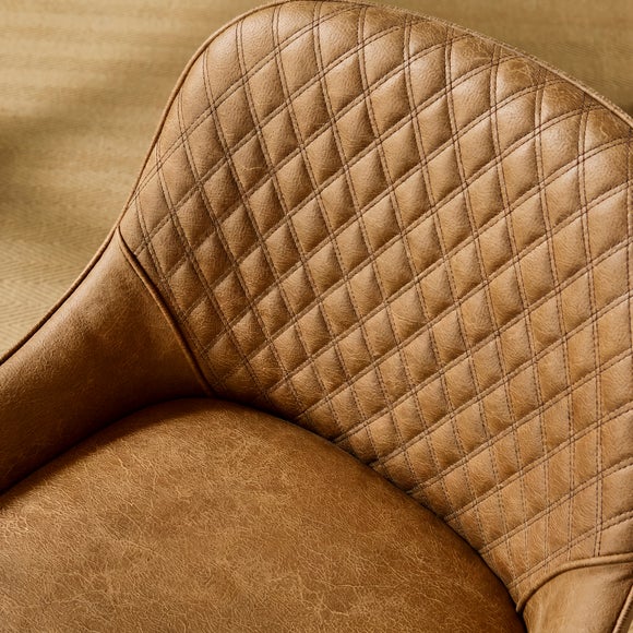Hudson Set of 2 Dining Chairs, Faux Leather, product image 3