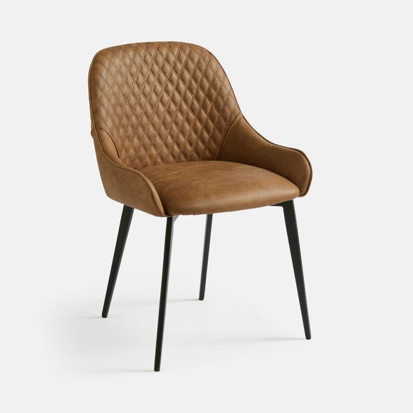 Hudson Set of 2 Dining Chairs, Faux Leather, product image 8