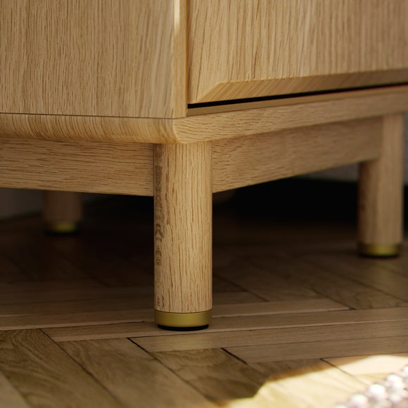 Daphne 2 Drawer Bedside, Oak Effect