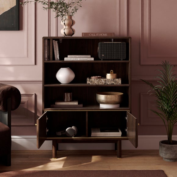 Daphne Bookcase, Walnut Effect