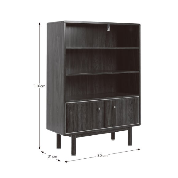 Daphne Bookcase, Walnut Effect
