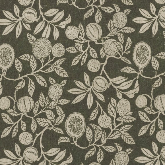 Enya Vintage Pod Print Scroll Armchair