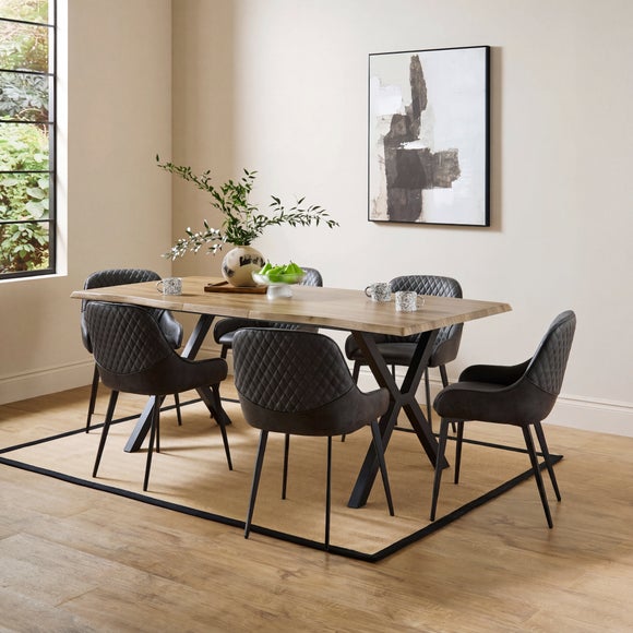 Hudson Set of 2 Dining Chairs, Faux Leather, product image 29