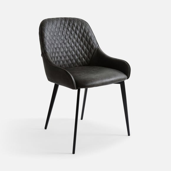 Hudson Set of 2 Dining Chairs, Faux Leather, product image 35