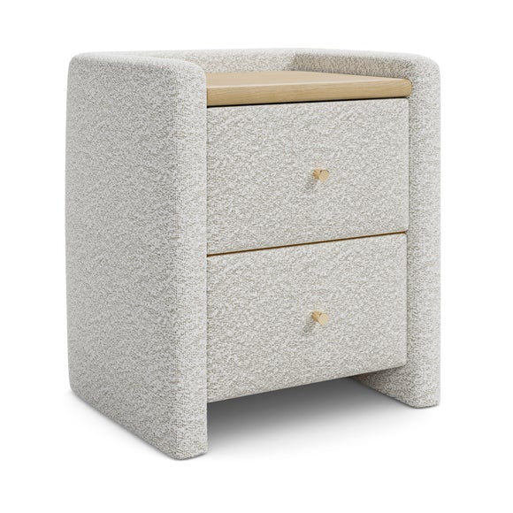 Squidge 2 Drawer Boucle Bedside Table, product image 16